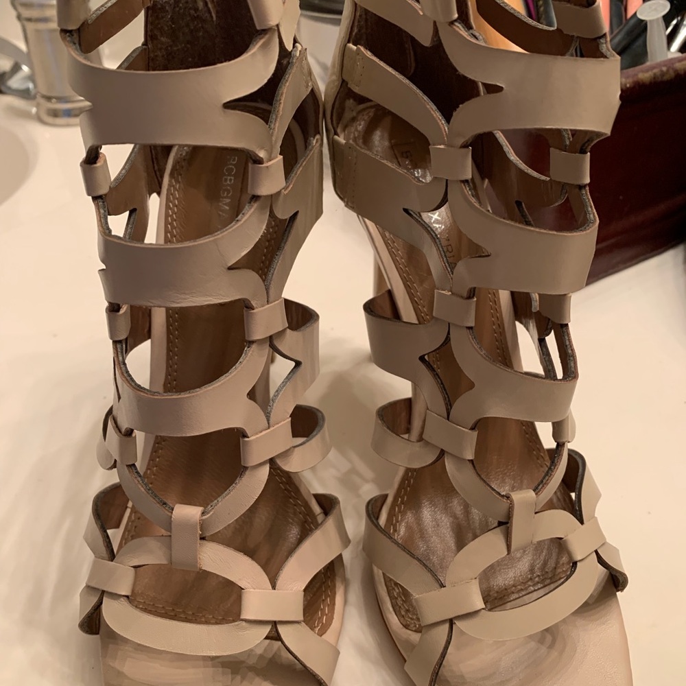 Leather heels